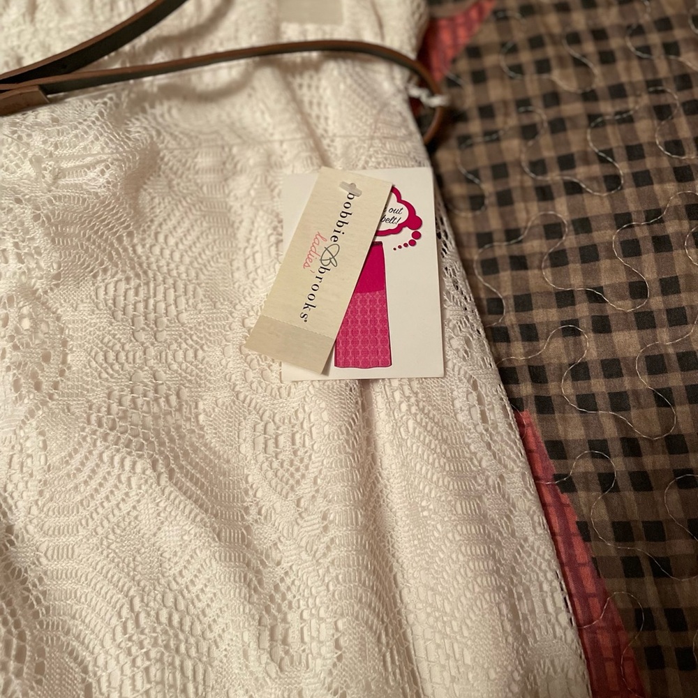 New dress shirt, white and lace